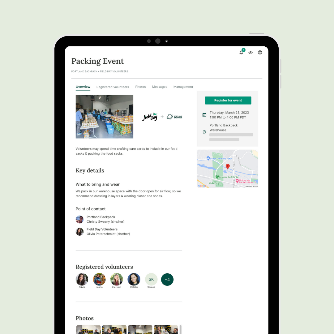 screenshot of Field Day